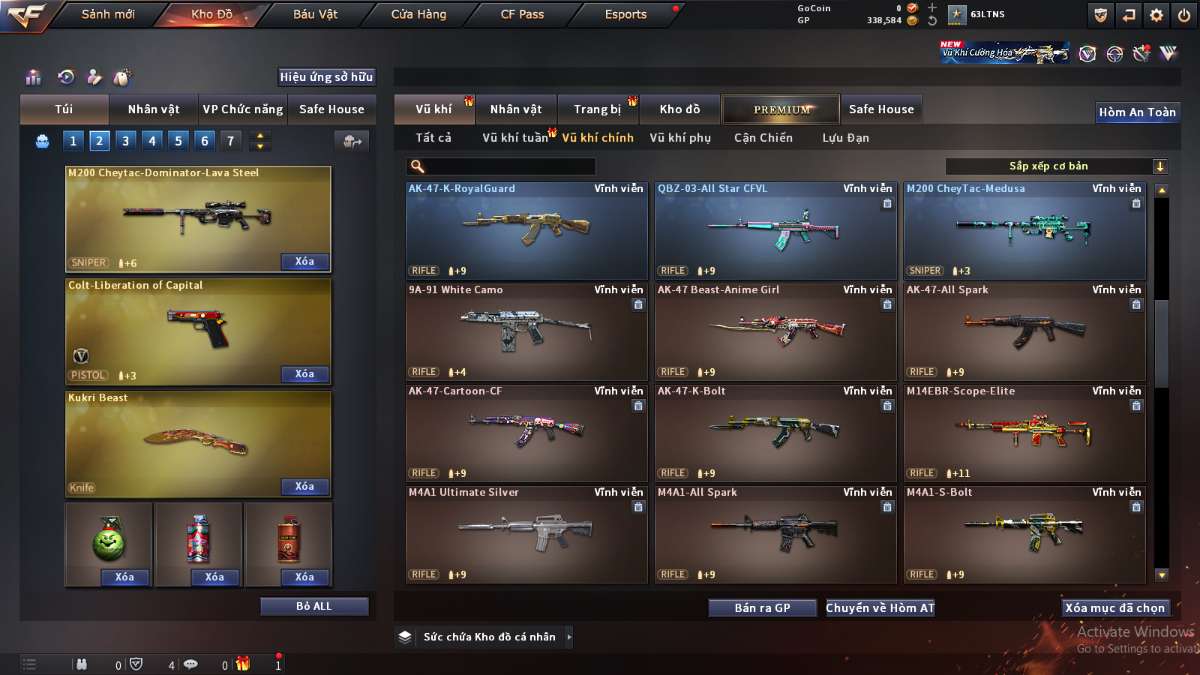 shop acc cf uy tin gia re